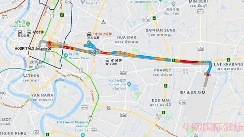 素万那普国际机场前往杰特宁地址及路线图 素万那普国际机场前往杰特宁地址及路线图